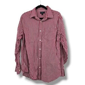 Banana Republic Slim Fit Button‎ Down Shirt Gingham Check Long Sleeve L